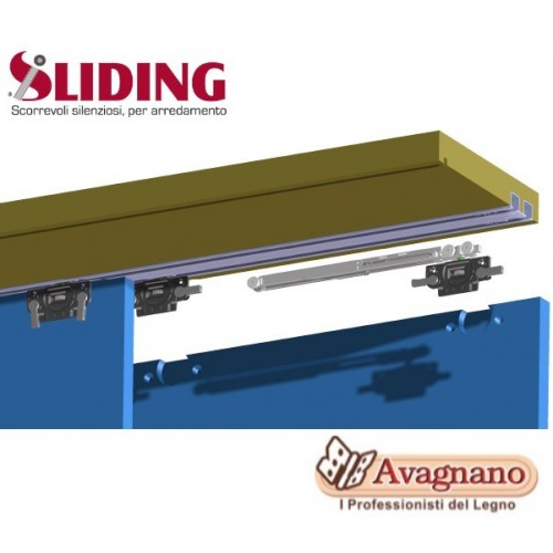 GUARNITURA PER ANTINE MOBILI COLIBRI 30 KG CLIP RAPIDA LEGNO - SLIDING