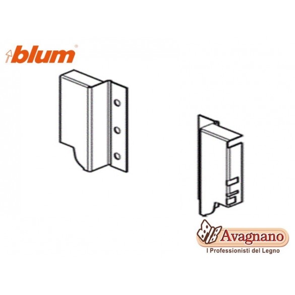 BLUM TANDEMBOX SUPPORTO SCHIENALE BIANCO, ALTEZZA K (128,5 mm)