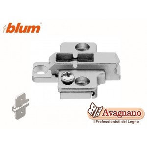 CLIP piastr. di premont., a croce, 0 mm, zinco, Da avvitare