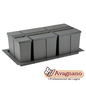 ASRO9XLBASE900B P/RIFIUTI B900 H207+2 SECCHI 21L+1S 9LT
