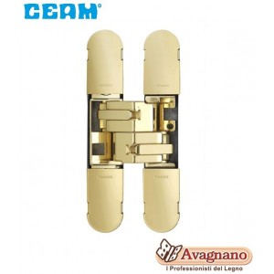 CERNIERA A SCOMPARSA CEAM REGOLAZIONE 3D OTTONE