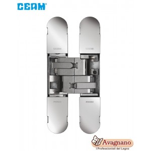 CERNIERA A SCOMPARSA CEAM 1130 REGOLAZIONE 3D CROMO LUCIDO