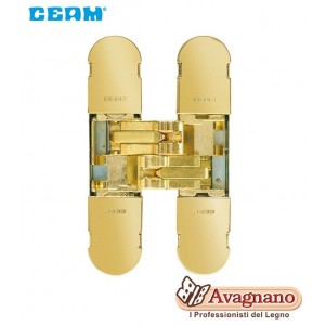 CERNIERA A SCOMPARSA PER PORTE CEAM 1129 3D OTTONE
