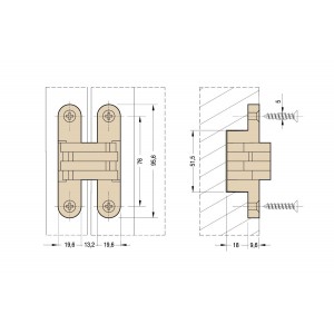 CERNIERA A SCOMPARSA PER MOBILI CEAM 930 NICHELATA OPACO 2
