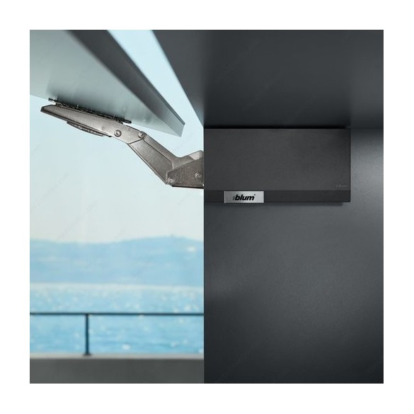 BLUM AVENTOS HK per anta a ribalta standard, Set placchette di copertura, destro+sinistro GRIGIO