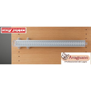 PORTACRAVATTE SERVETTO ALLUMINIO/TRASPARENTE