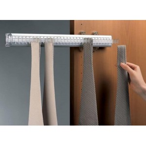 PORTACRAVATTE SERVETTO ALLUMINIO/TRASPARENTE 2