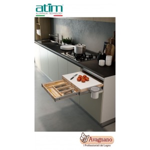 COOK TAVOLO DA CASSETTO ESTRAIBILE CON VANO - ATIM