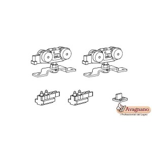 GUARNITURA 80KG CLASSIC PORTE A MANTOVANA SCORREVOLI TERNO 2