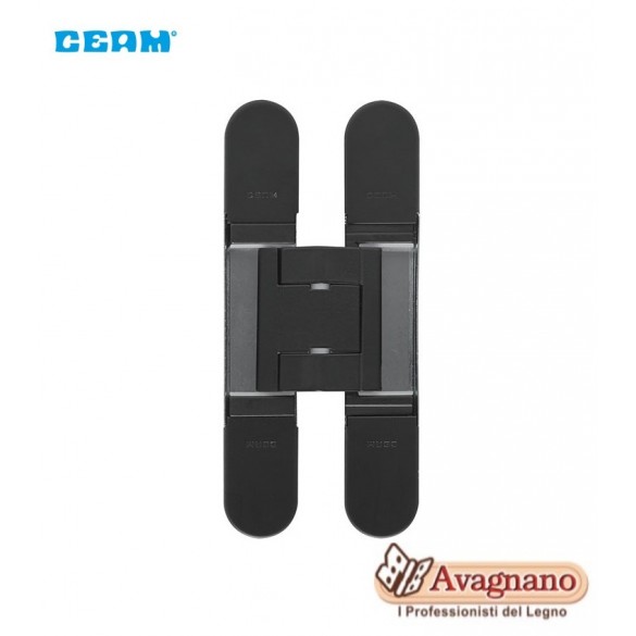 CERNIERA A SCOMPARSA PER PORTE CEAM 1430 3D NERO OPACO