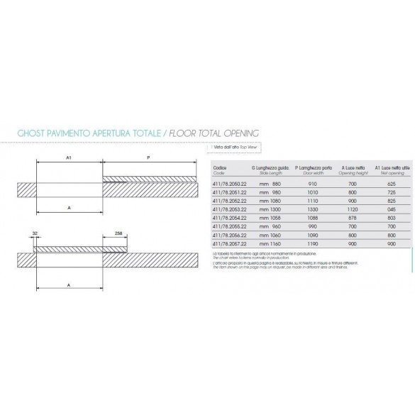 SISTEMA DI SCORRIMENTO INVISIBILE GHOST A PAVIMENTO - ATIM