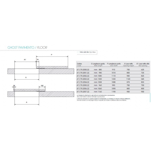 SISTEMA DI SCORRIMENTO INVISIBILE GHOST A PAVIMENTO - ATIM