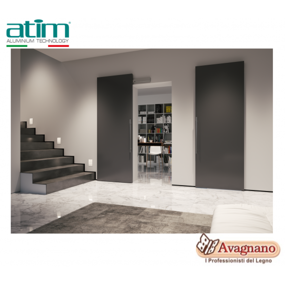 SISTEMA DI SCORRIMENTO INVISIBILE GHOST A PARETE - ATIM