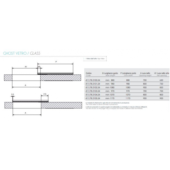 SISTEMA DI SCORRIMENTO INVISIBILE GHOST VETRO - ATIM
