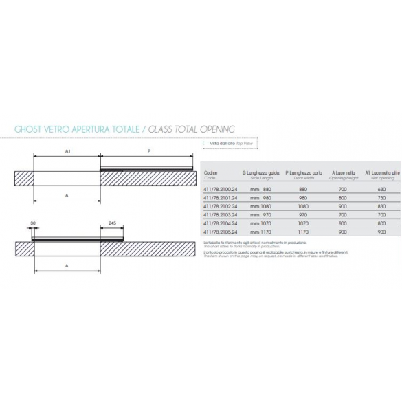 SISTEMA DI SCORRIMENTO INVISIBILE GHOST VETRO - ATIM