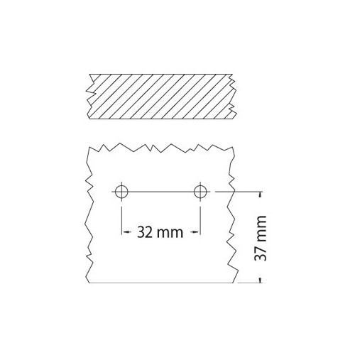 BASETTA REG H 00 CLIPS PER CERNIERA STANDARD - DANCO