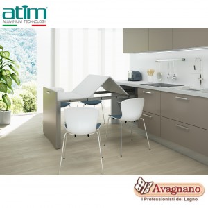 EVOLUTION XL TAVOLO DA CABINET ESTRAIBILE CON GAMBA A PONTE - ATIM