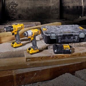KIT DEWALT DCK211D2T 10.8V 2AH TRAPANO AVVITATORE + AVVITATORE IMPULSI 2