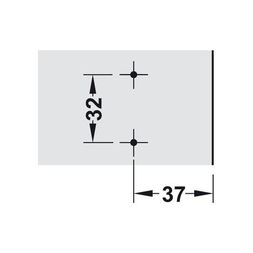 BASETTA CLIPS HAFELE REGOLABILE H 00