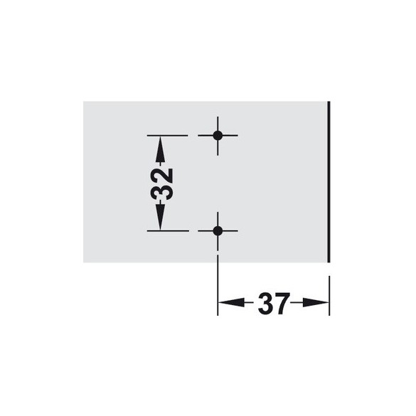 BASETTA CLIPS HAFELE REGOLABILE H 00