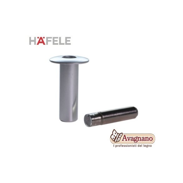 FERMAPORTA A PAVIMENTO MAGNETICO CROMATO SPAZZOLATO - HAFELE