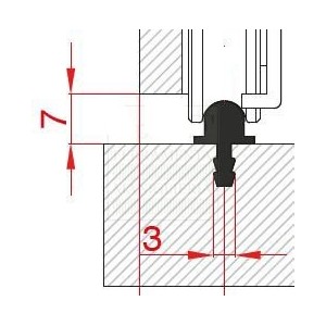 BINARIO PORTE SCORREVOLI TERNO 1080 ALLUMINIO 2