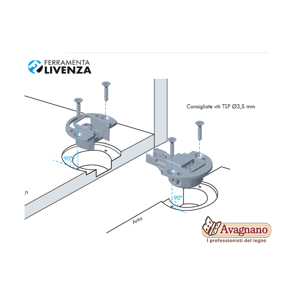 CERNIERA LIVENZA KIMANA SKIN PER ANTE A RIBALTA E CALATOIA CON COVER VERNICIABILE - LIVENZA