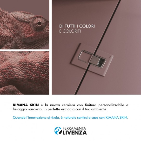 CERNIERA LIVENZA KIMANA SKIN PER ANTE A RIBALTA E CALATOIA CON COVER VERNICIABILE - LIVENZA