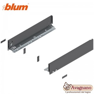 BLUM LEGRABOX SPONDINE GRIGIO ORIONE ALTEZZA M (90,5 mm), 500 mm